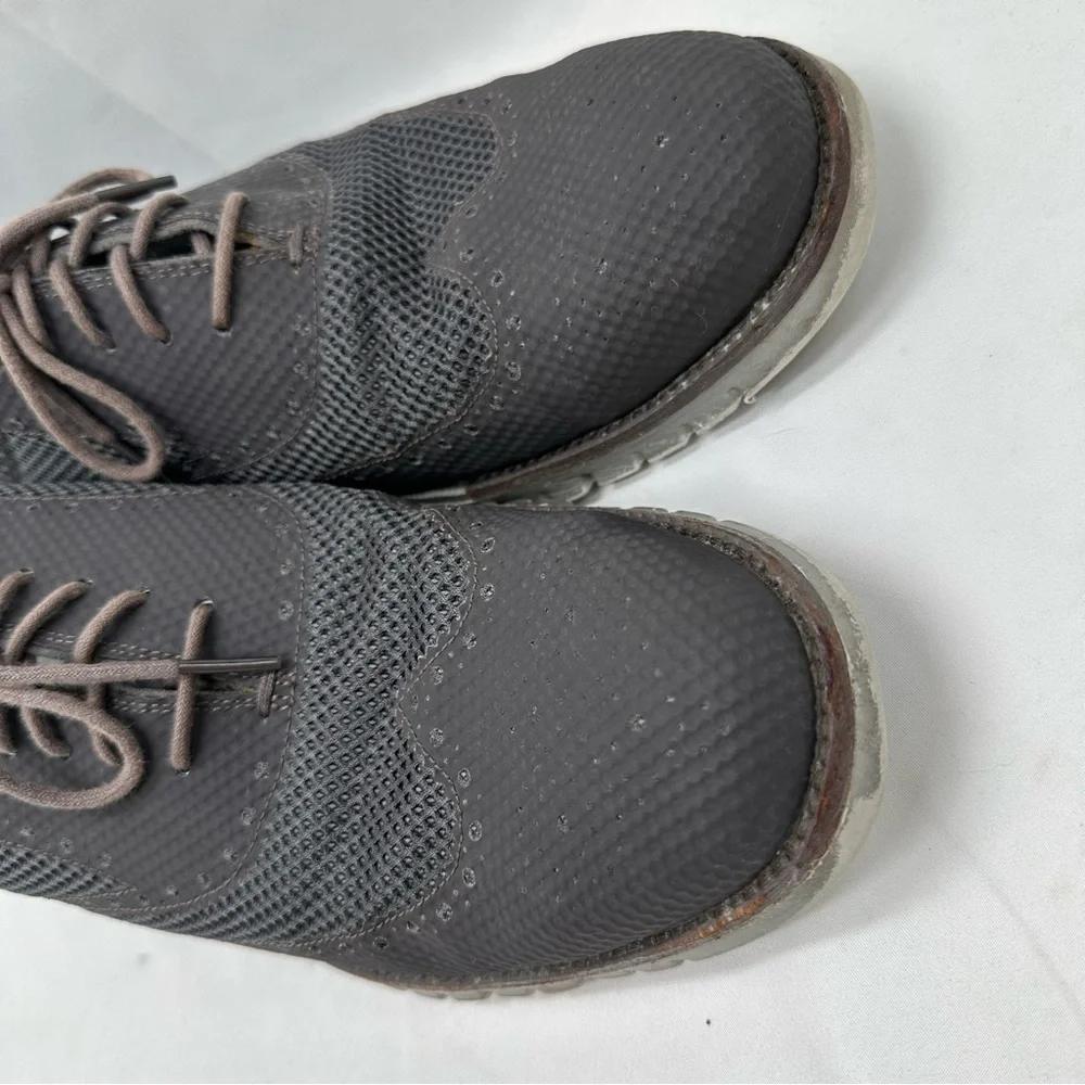 Cole Haan Grand OS grey wingtip Oxford loafers size 13